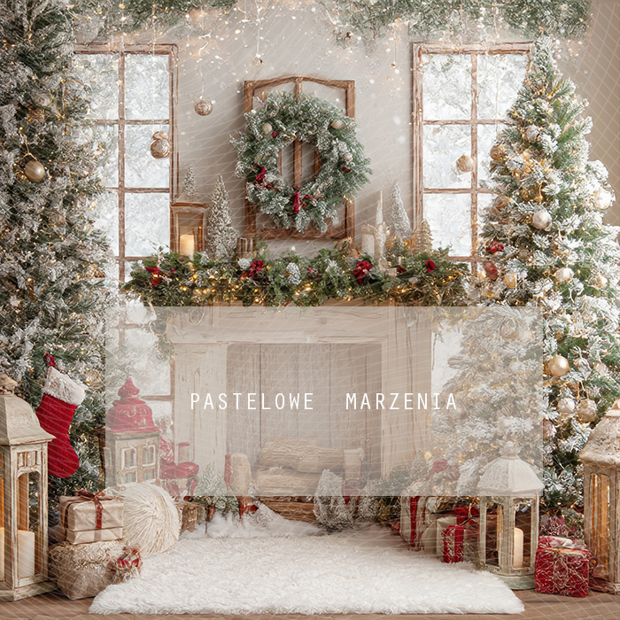 Fabric photographic background from the Christmas category, Crop 250x250 cm
