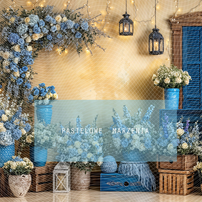 Fabric photographic background from the Spring category, Frame 250x250 cm