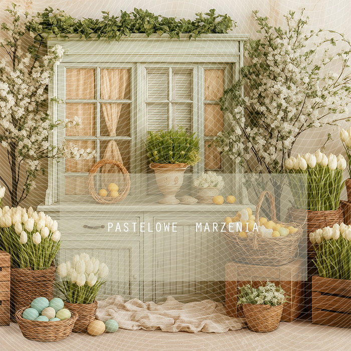 Fabric photographic background from the Spring category, Frame 250x250 cm