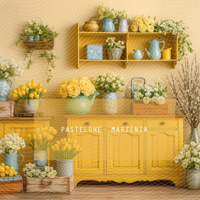 Fabric photographic background from the Spring category, Frame 250x250 cm