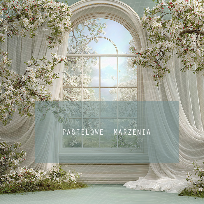 Fabric photographic background from the Spring category, Frame 250x250 cm