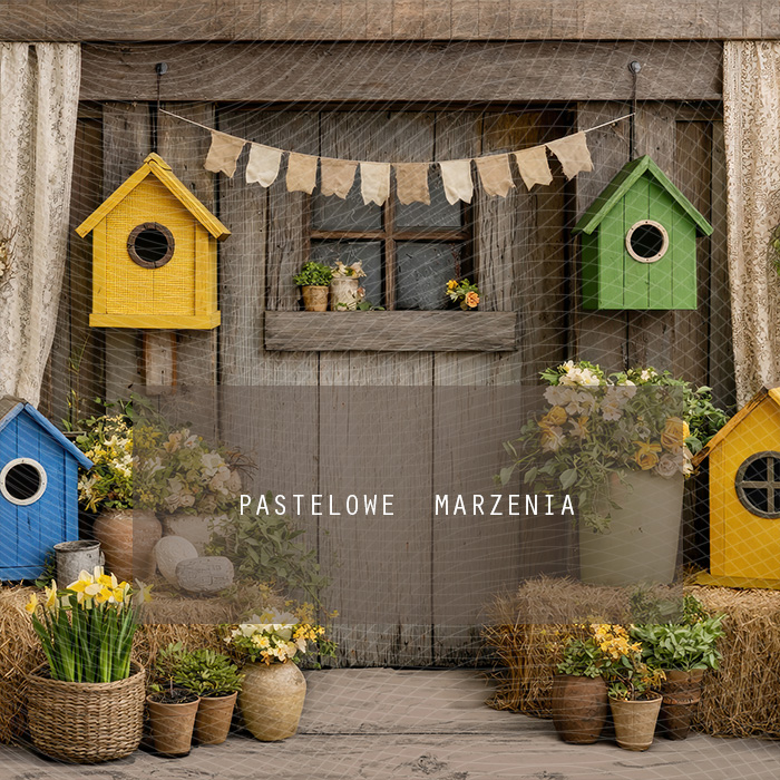 Fabric photographic background from the Spring category, Frame 250x250 cm