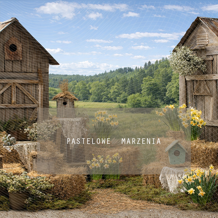 Fabric photographic background from the Spring category, Frame 250x250 cm