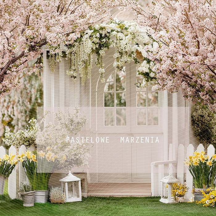 Fabric photographic background from the Spring category, Frame 250x250 cm