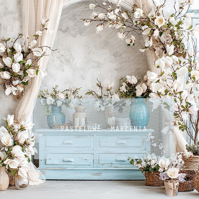 Fabric photographic background from the Spring category, Frame 250x250 cm