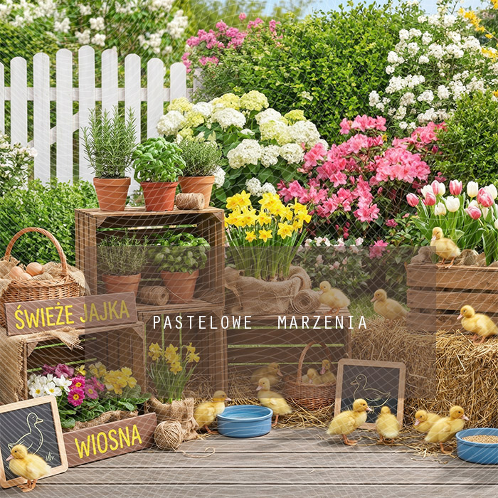 Tło fotograficzne materiałowe z kategorii Wiosna, Kadr 250x250 cm