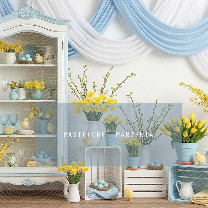 Fabric photographic background from the Spring category, Frame 250x250 cm