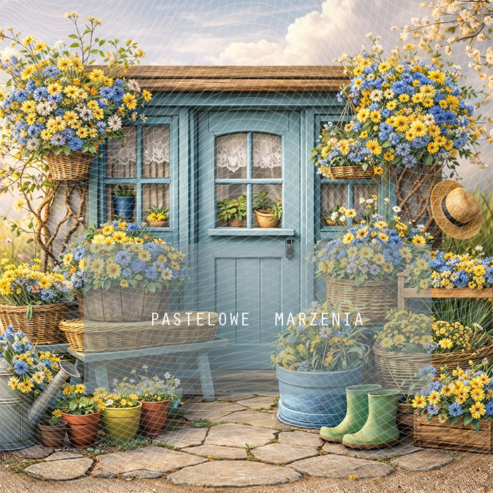 Fabric photographic background from the Spring category, Frame 250x250 cm