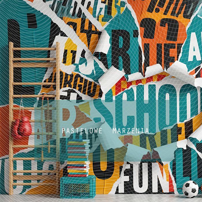 Fabric photographic background from the school category Frame 250x250 cm