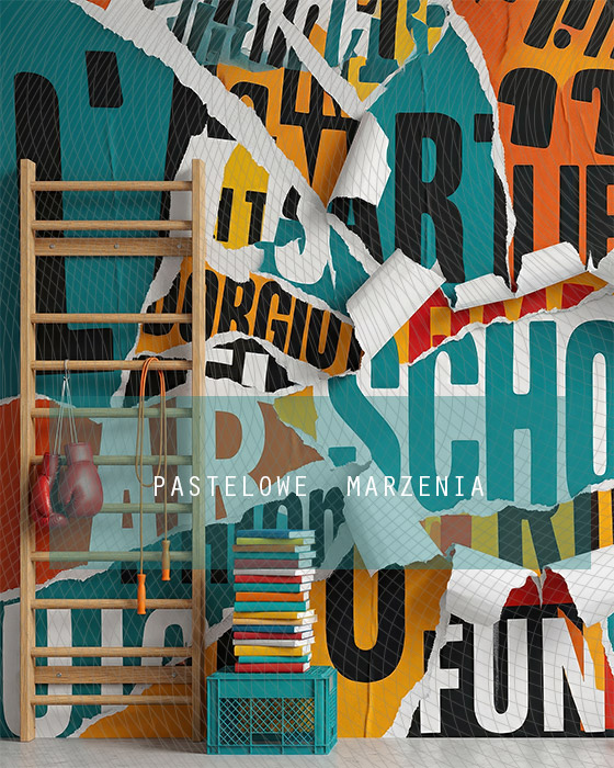 Fabric photographic background from the school category Frame 200x250 cm