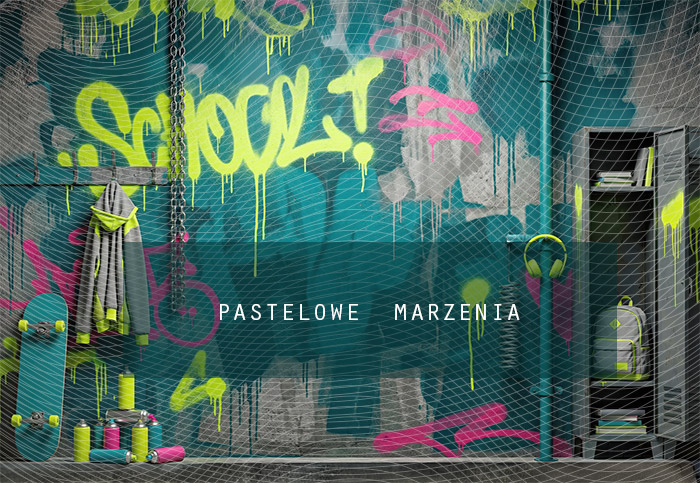 Fabric photographic background from the school category Frame 290x200 cm
