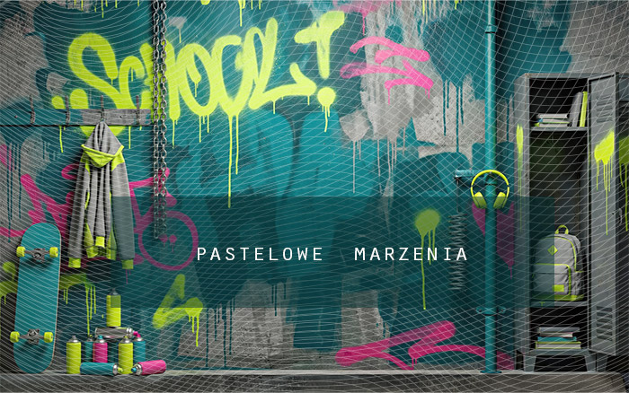 Fabric photographic background from the school category Frame 400x250 cm