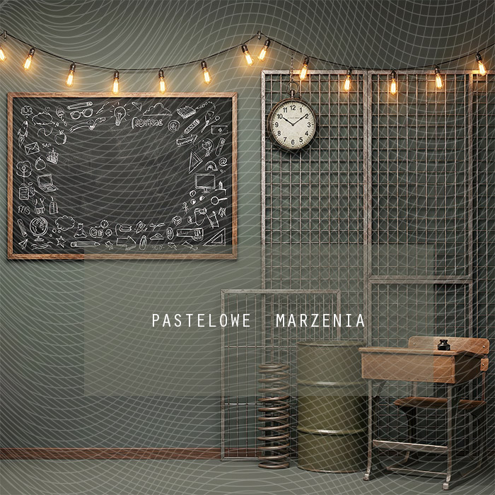 Fabric photographic background from the school category Frame 250x250 cm