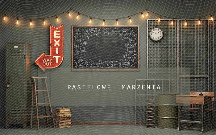 Fabric photographic background from the school category Frame 400x250 cm