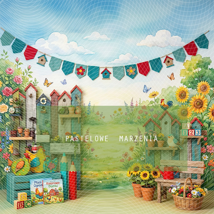 Tło fotograficzne materiałowe z kategorii Do Przedszkola, Kadr 250x250 cm