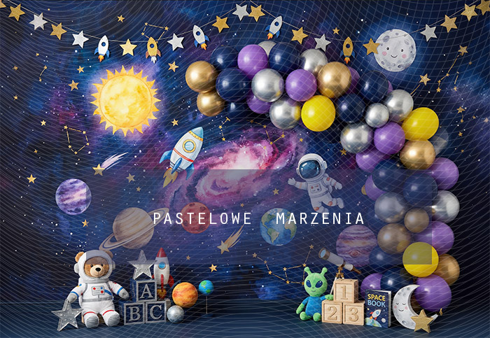 Fabric photographic background from the Birthdays category, Frame 290x200 cm