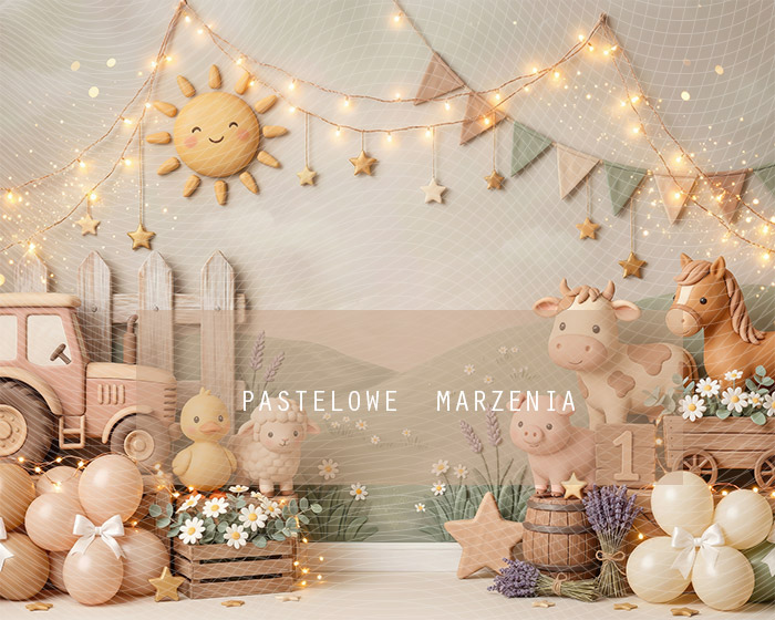 Fabric photographic background from the Birthdays category, Frame 250x200 cm