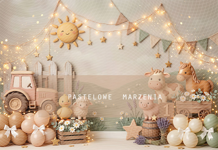 Fabric photographic background from the Birthdays category, Frame 290x200 cm