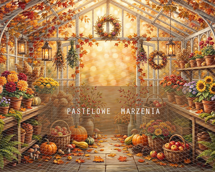 Fabric photographic background from the Autumn category, Frame 250x200 cm