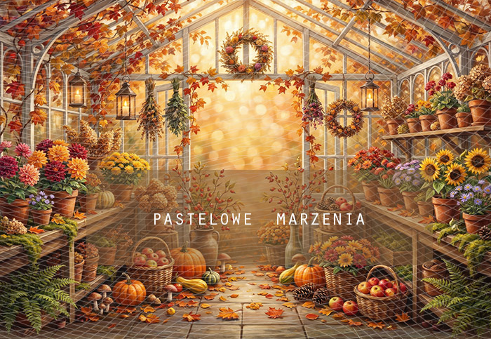 Fabric photographic background from the Autumn category, Frame 290x200 cm