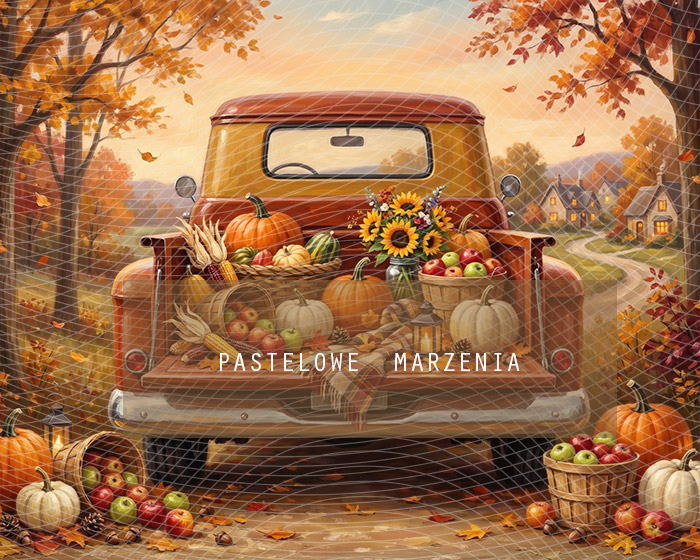 Fabric photographic background from the Autumn category, Frame 250x200 cm
