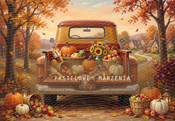 Fabric photographic background from the Autumn category, Frame 290x200 cm