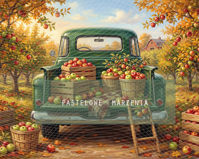 Fabric photographic background from the Autumn category, Frame 250x200 cm