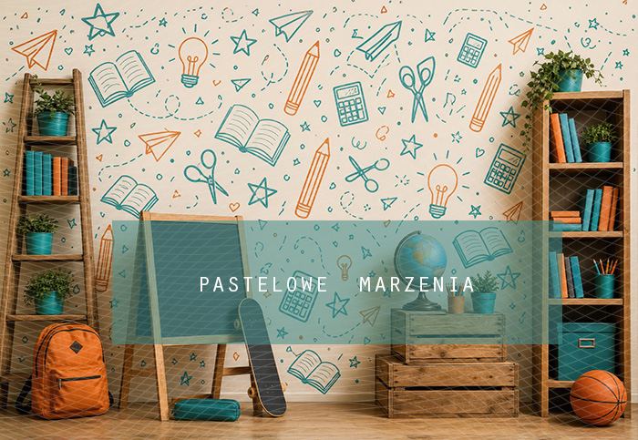 Fabric photographic background from the School category, Frame 290x200 cm