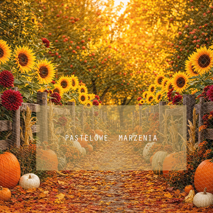 Fabric photographic background from the Autumn category, Frame 250x250 cm