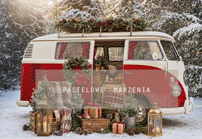 Fabric photographic background from the Christmas category, Frame 290x200 cm
