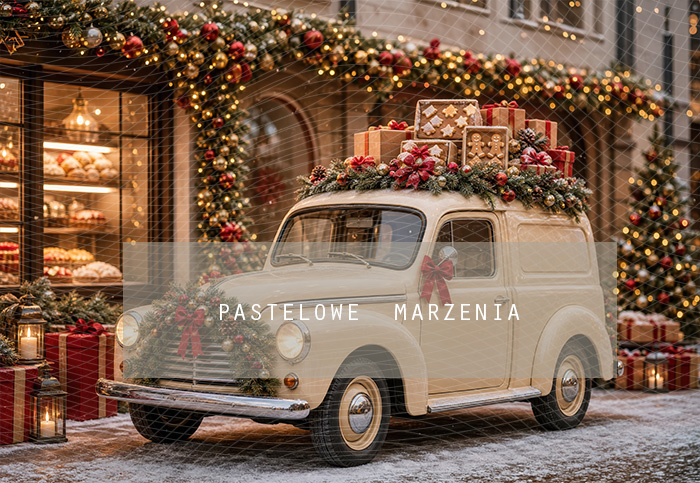 Fabric photographic background from the Christmas category, Frame 290x200 cm