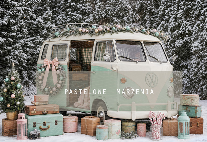Fabric photographic background from the Christmas category, Frame 290x200 cm