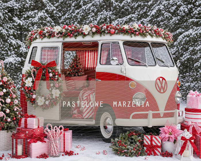 Fabric photographic background from the Christmas category, Frame 250x200 cm