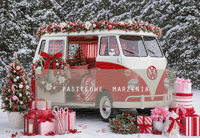 Fabric photographic background from the Christmas category, Frame 290x200 cm