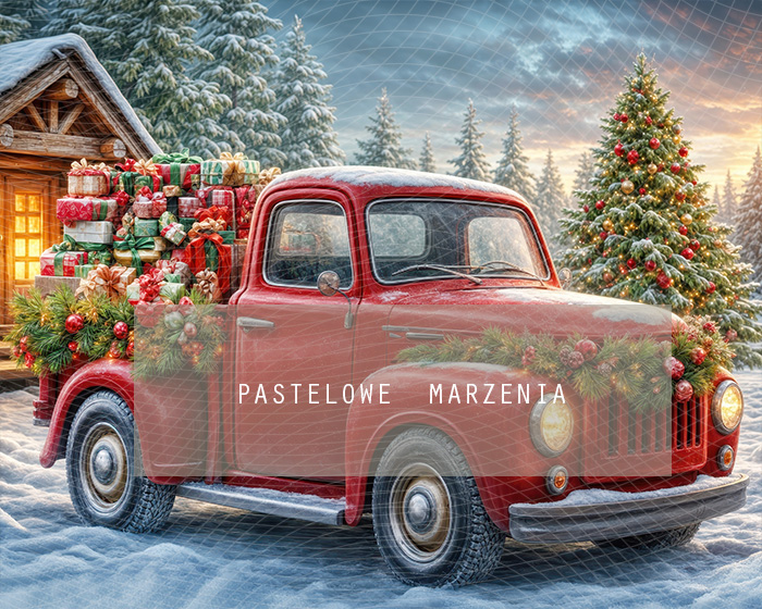 Fabric photographic background from the Christmas category, Frame 250x200 cm