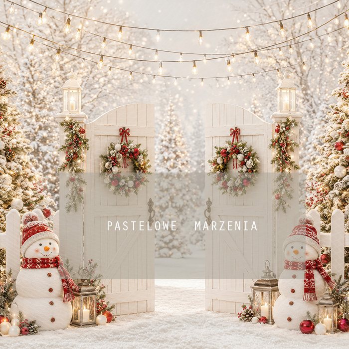 Fabric photographic background from the Christmas category, Frame 250x250 cm