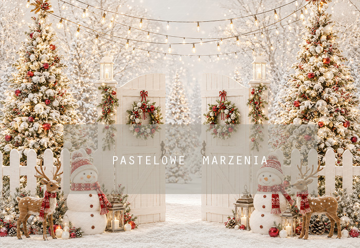 Fabric photographic background from the Christmas category, Frame 290x200 cm