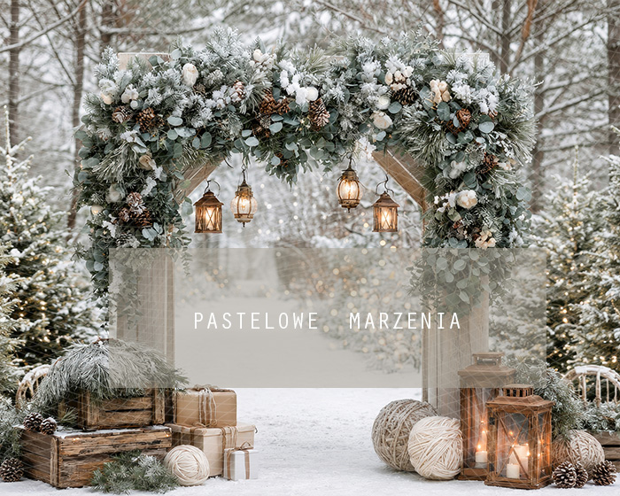 Fabric photographic background from the Christmas category, Frame 250x200 cm