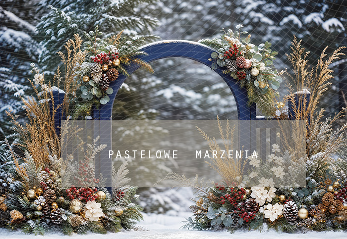Fabric photographic background from the Christmas category, Frame 290x200 cm