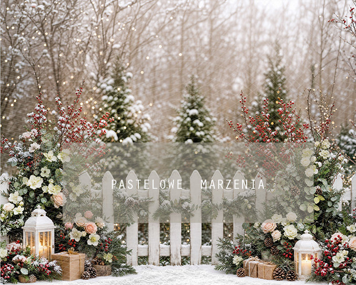Fabric photographic background from the Christmas category, Frame 250x200 cm