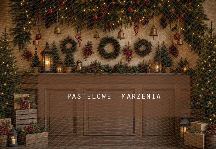 Fabric photographic background from the Christmas category, Frame 290x200 cm