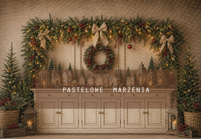 Fabric photographic background from the Christmas category, Frame 290x200 cm