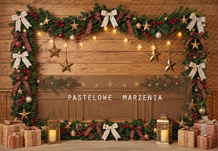 Fabric photographic background from the Christmas category, Frame 290x200 cm