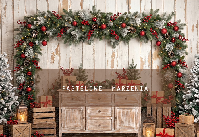 Fabric photographic background from the Christmas category, Frame 290x200 cm