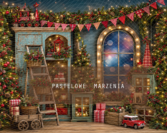 Fabric photographic background from the Christmas category, Frame 250x200 cm