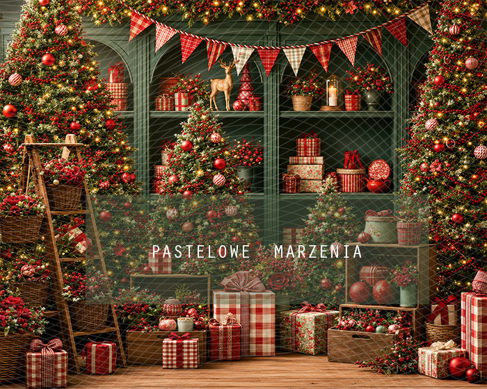 Fabric photographic background from the Christmas category, Frame 250x200 cm
