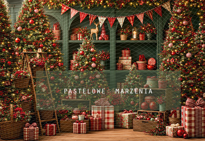 Fabric photographic background from the Christmas category, Frame 290x200 cm