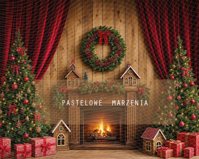 Fabric photographic background from the Christmas category, Frame 250x200 cm