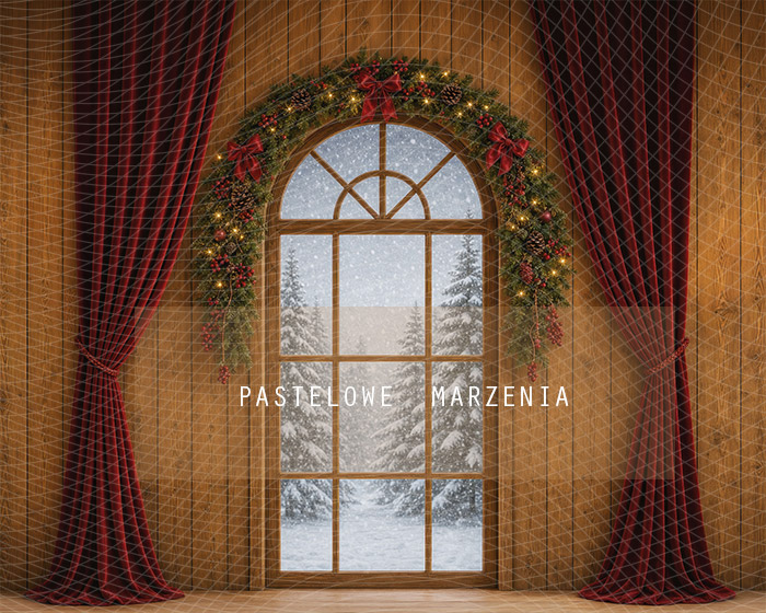 Fabric photographic background from the Christmas category, Frame 250x200 cm