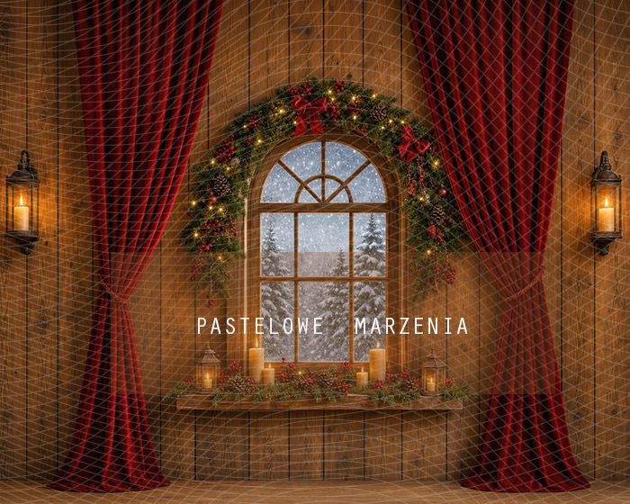 Fabric photographic background from the Christmas category, Frame 250x200 cm